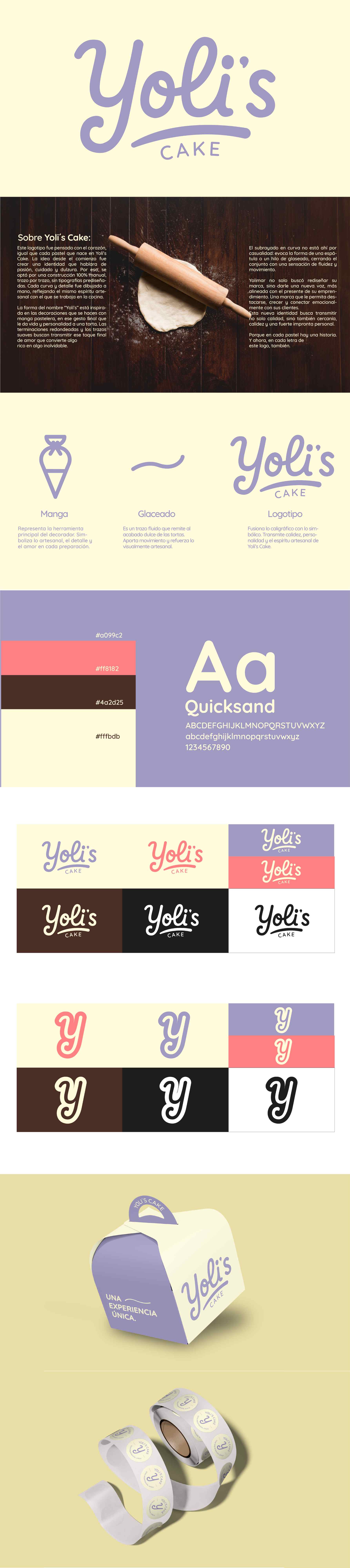 Yoli's Cake brand presentation